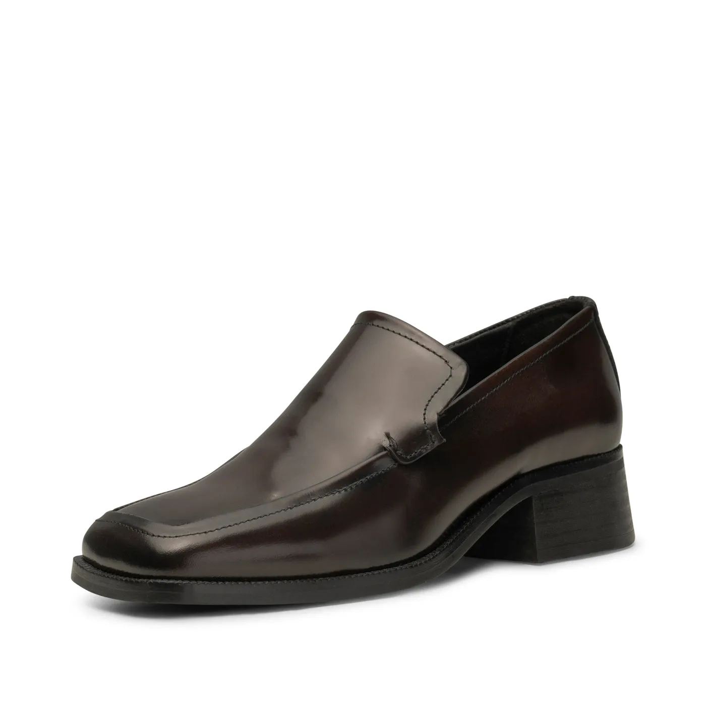 Ulla loafer leather - BROWN HIGH SHINE