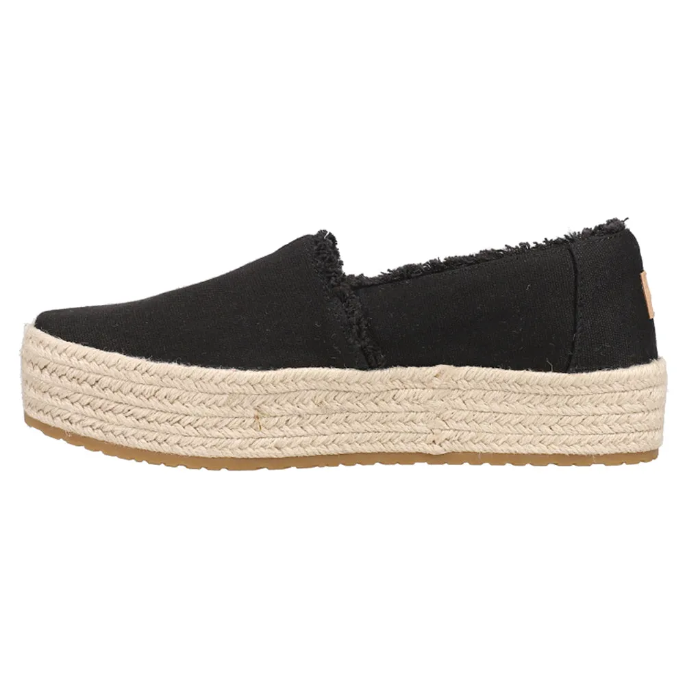 Valencia Platform Espadrille Slip On Flats