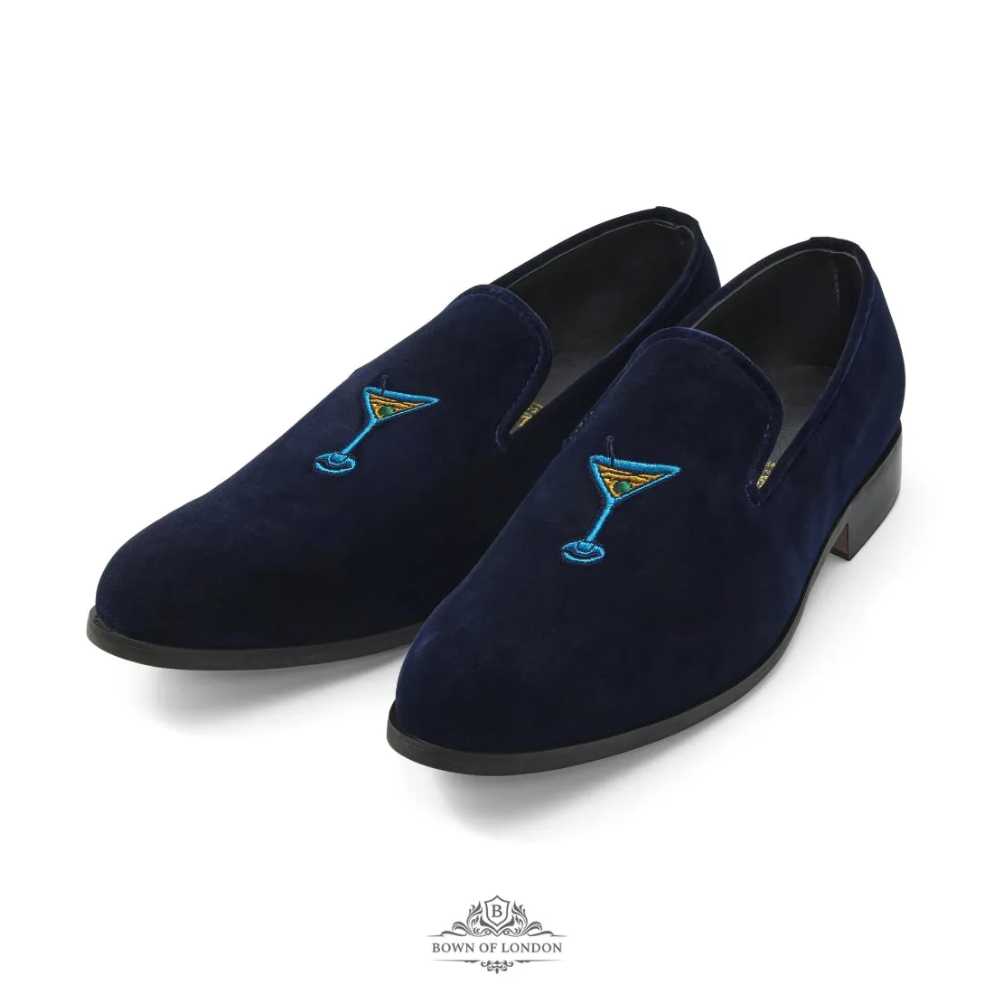 Velvet Loafer/Slipper Shoe Stag Head