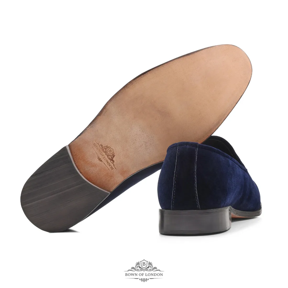 Velvet Loafer/Slipper Shoe Stag Head