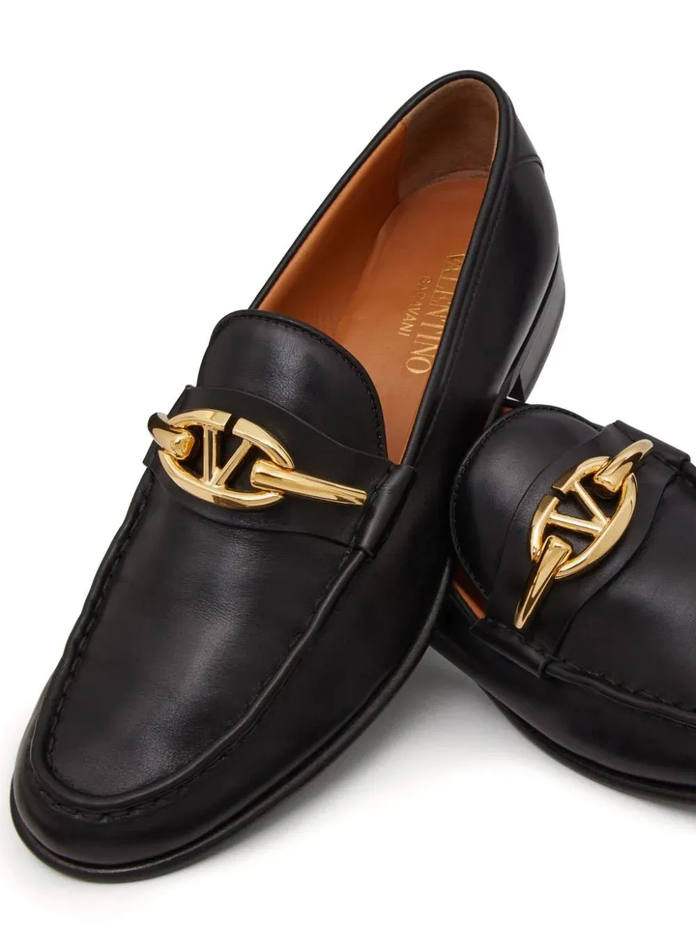 VLogo Moon leather loafers