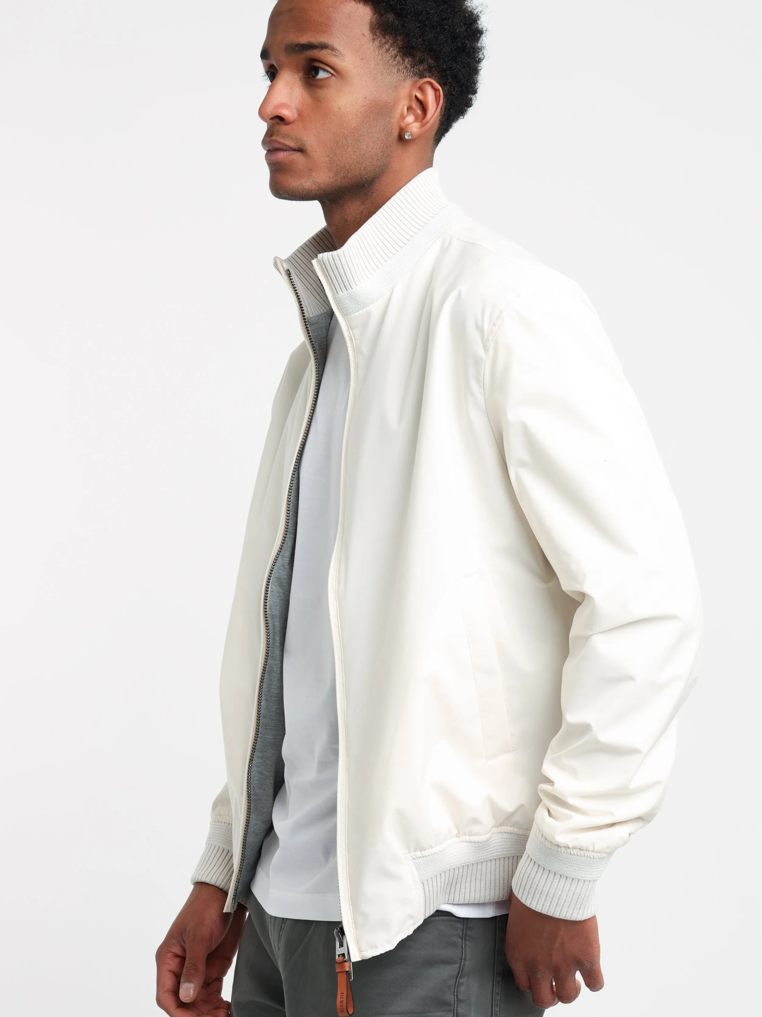 White Bomber Jacket