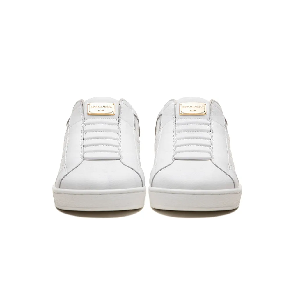 Women's Icon Lux White Gray Leather Sneakers 92541-086