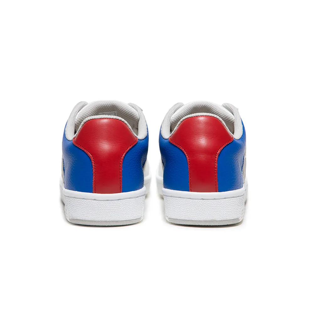 Women's Icon OG White Blue Red Logo Leather Sneakers 91932-051