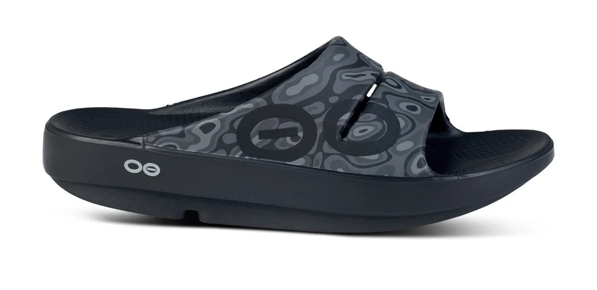 Women's OOahh Sport Slide Sandal - Black Water Camo